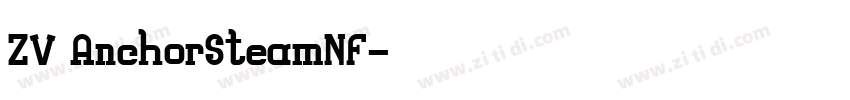 ZV AnchorSteamNF字体转换